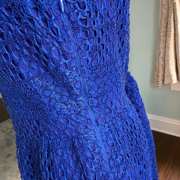 Banana Republic Cobalt Blue Lace Midi Dress - Picture 8 of 8